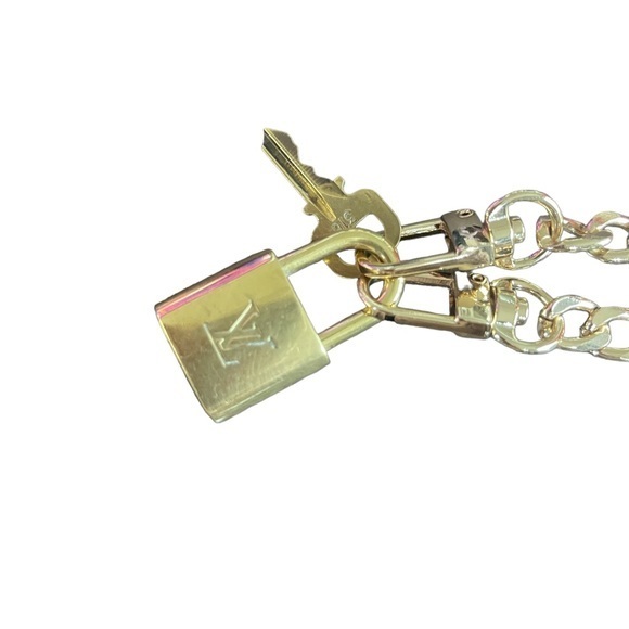 Authentic Louis Vuitton Lock & Key on Non-Branded Necklace - Picture 4 of 8